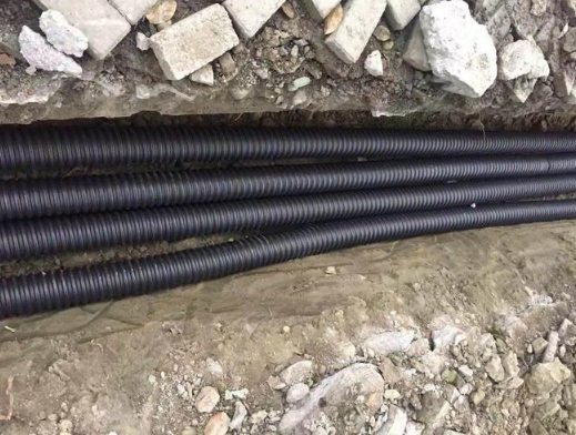 HDPE碳素波紋管施工案例